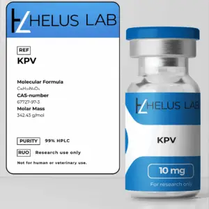 KPV Tripeptide 10mg >99% Purity peptide for research – Helus Lab Helus Research