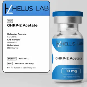 GHRP 2 Acetate 10mg >99% Purity peptide for research – Helus Lab Helus Research