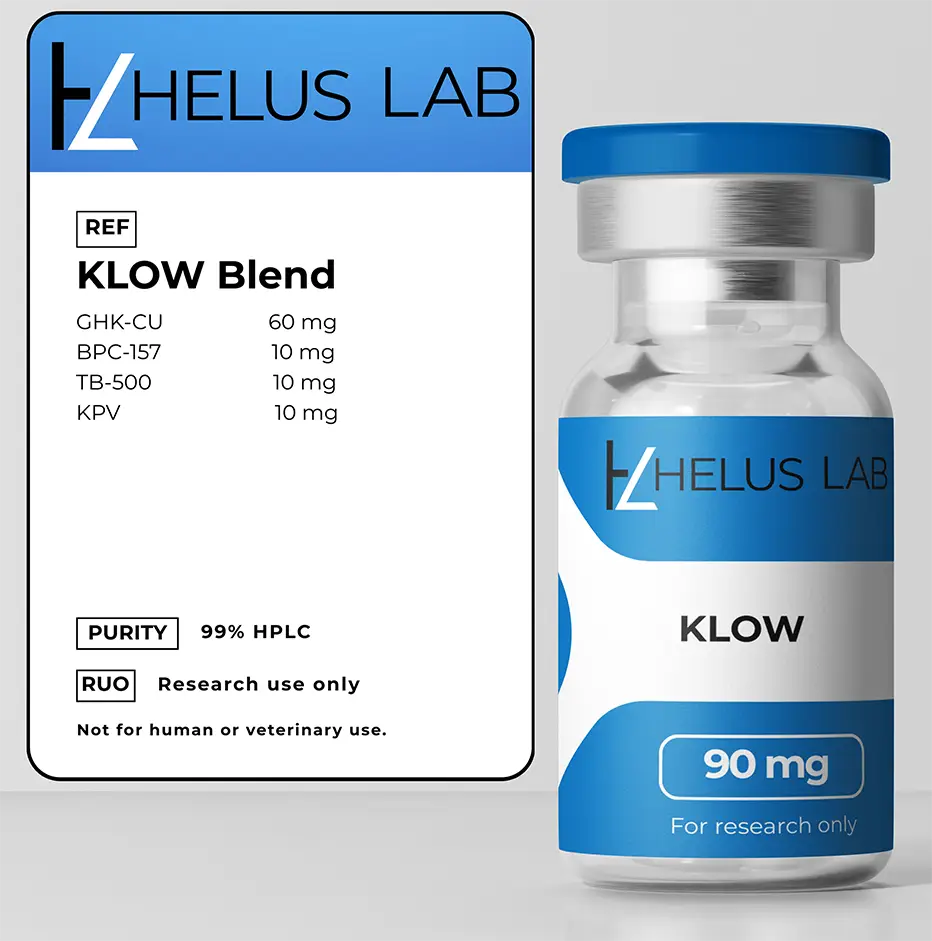 KLOW Blend 1 KLOW Blend 90mg >99% Purity peptide for research – Helus Lab Helus Research